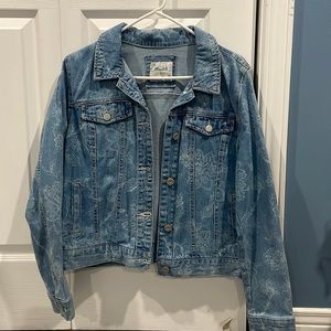 Floral printed Jean jacket